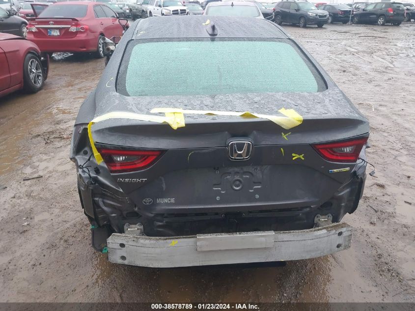 2019 HONDA INSIGHT EX - 19XZE4F57KE022168