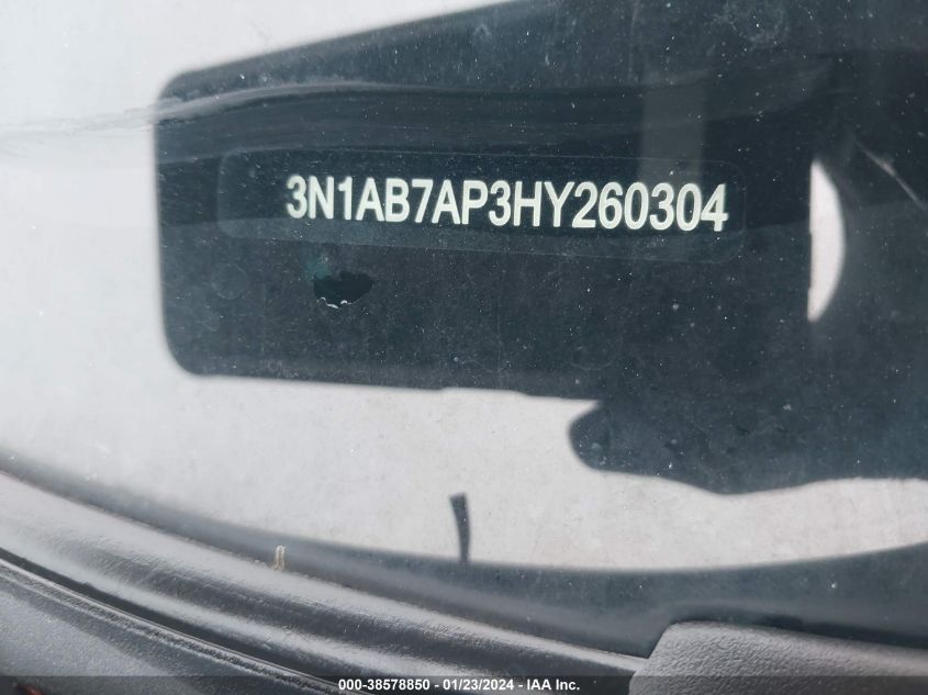 2017 NISSAN SENTRA S/SV/SR/SL - 3N1AB7AP3HY260304