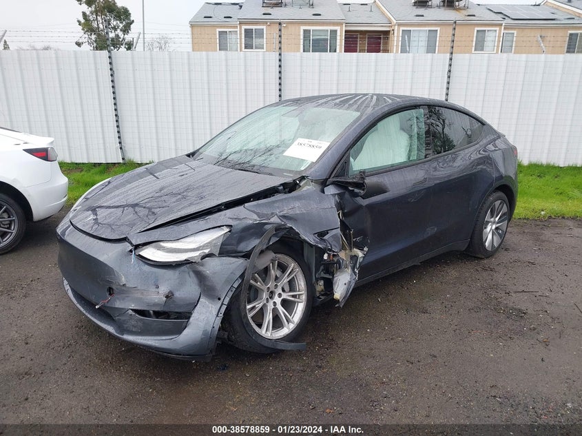 VIN 7SAYGDEE0NF314446 2022 TESLA MODEL Y