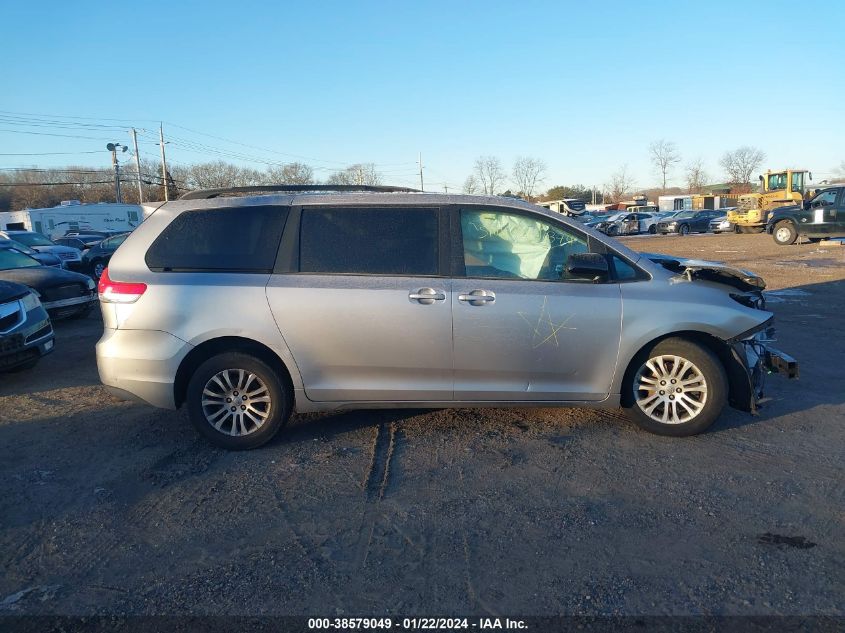 2013 TOYOTA SIENNA XLE V6 8 PASSENGER - 5TDYK3DC2DS312049
