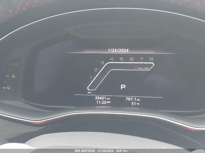 2020 AUDI RS Q8 WU1ARBF12LD024838