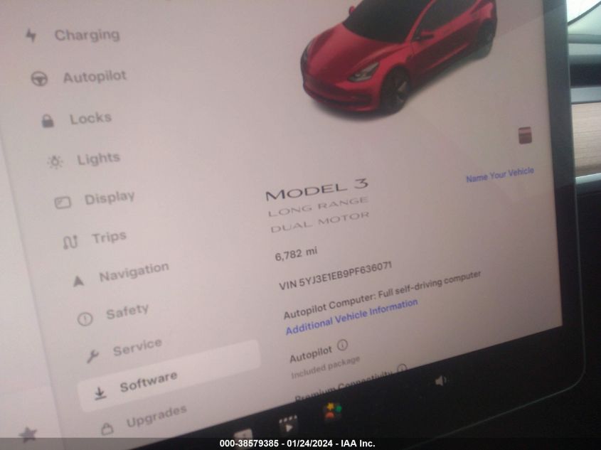 2023 TESLA MODEL 3 LONG RANGE DUAL MOTOR ALL-WHEEL DRIVE - 5YJ3E1EB9PF636071