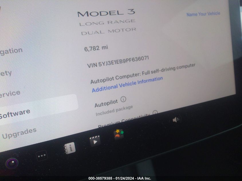 2023 TESLA MODEL 3 LONG RANGE DUAL MOTOR ALL-WHEEL DRIVE - 5YJ3E1EB9PF636071