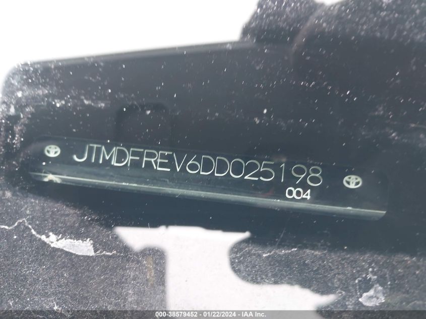 2013 TOYOTA RAV4 LIMITED - JTMDFREV6DD025198