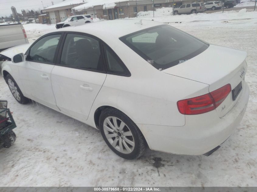 2014 AUDI A4 PREMIUM - WAUBFAFL5EN001201