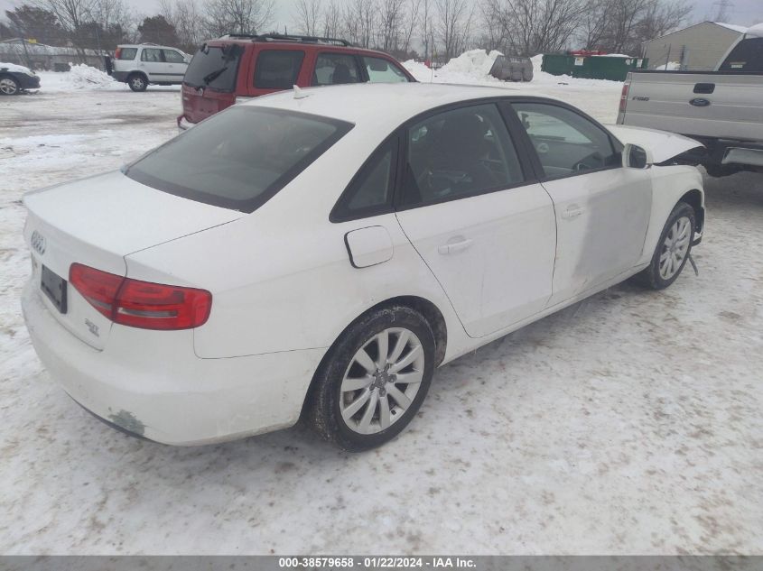 2014 AUDI A4 PREMIUM - WAUBFAFL5EN001201