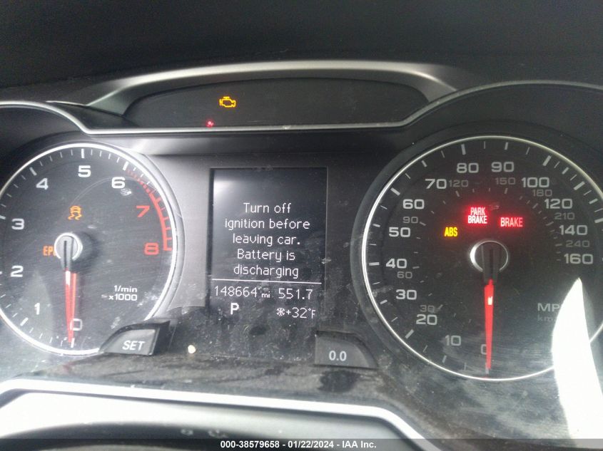 2014 AUDI A4 PREMIUM - WAUBFAFL5EN001201