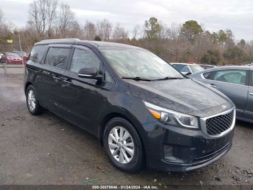 Lot #2536949071 2016 KIA SEDONA LX salvage car