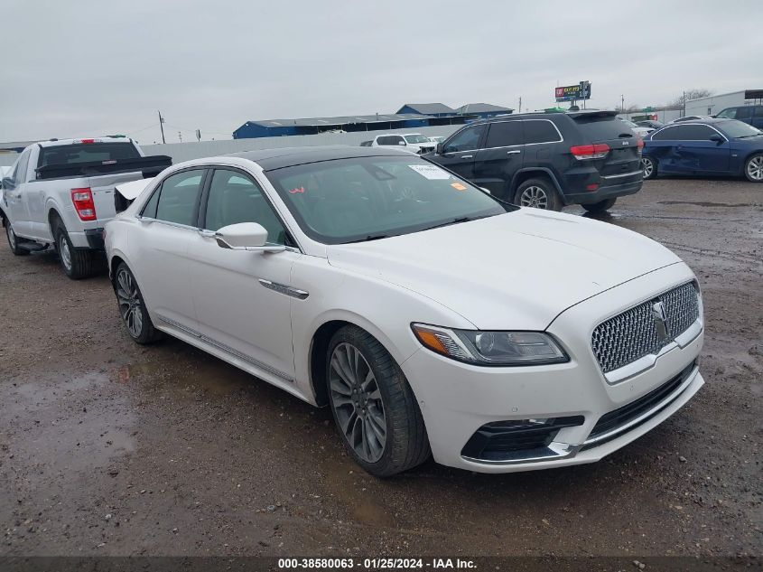 2017 LINCOLN CONTINENTAL RESERVE - 1LN6L9RPXH5609094