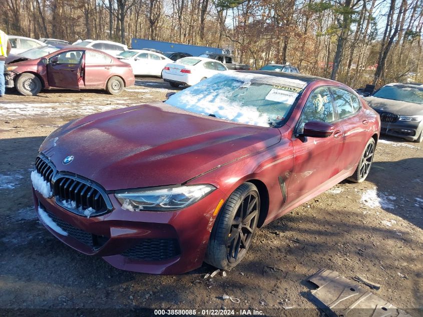 2022 BMW M850I GTAN COUPE XDRIVE WBAGV8C05NCJ95140