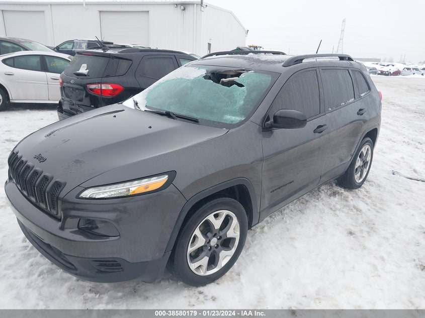 VIN 1C4PJLABXHW571694 2017 JEEP CHEROKEE SPORT