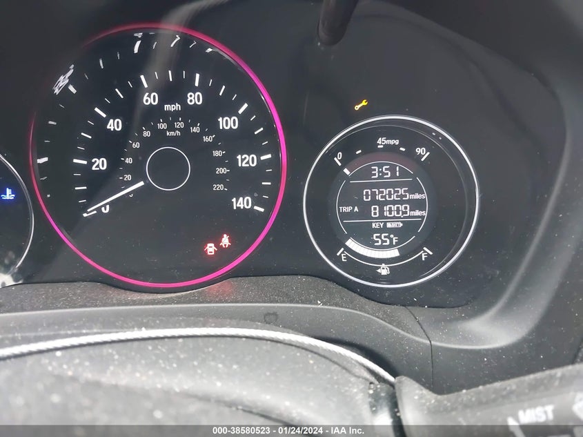 VIN 3CZRU5H73HM728196 2017 HONDA HR-V EX-L