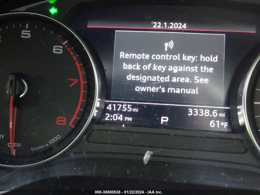 2021 AUDI A5 SPORTBACK PREMIUM 40 TFSI QUATTRO S TRONIC - WAUABCF50MA037484