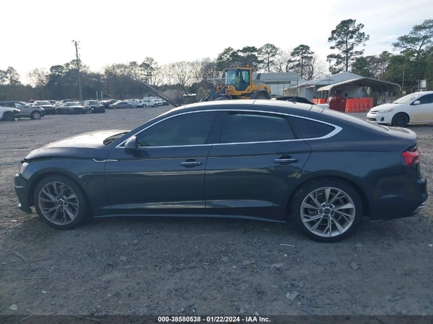 2021 AUDI A5 SPORTBACK PREMIUM 40 TFSI QUATTRO S TRONIC - WAUABCF50MA037484