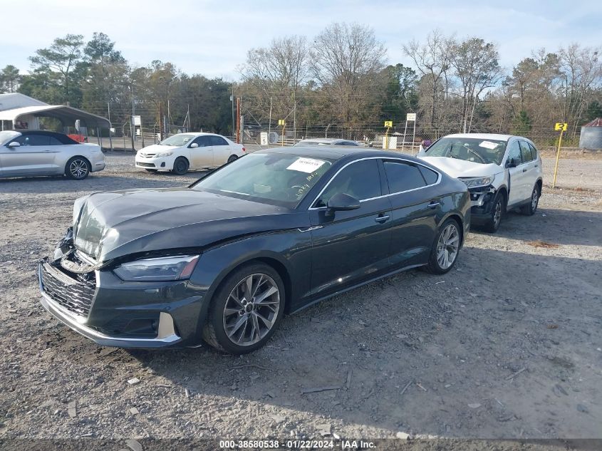 2021 AUDI A5 SPORTBACK PREMIUM 40 TFSI QUATTRO S TRONIC - WAUABCF50MA037484