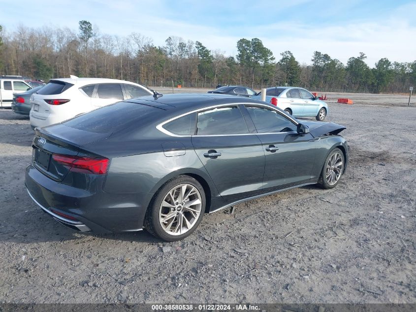 2021 AUDI A5 SPORTBACK PREMIUM 40 TFSI QUATTRO S TRONIC - WAUABCF50MA037484