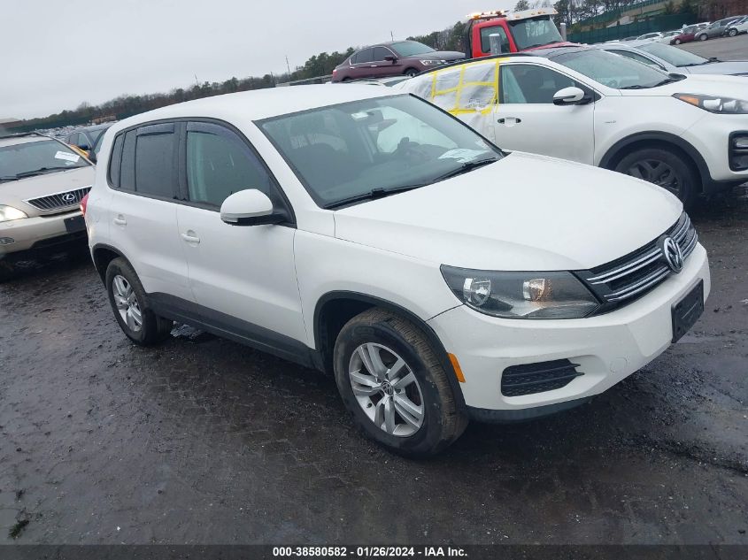 2013 VOLKSWAGEN TIGUAN S - WVGBV3AX4DW602762