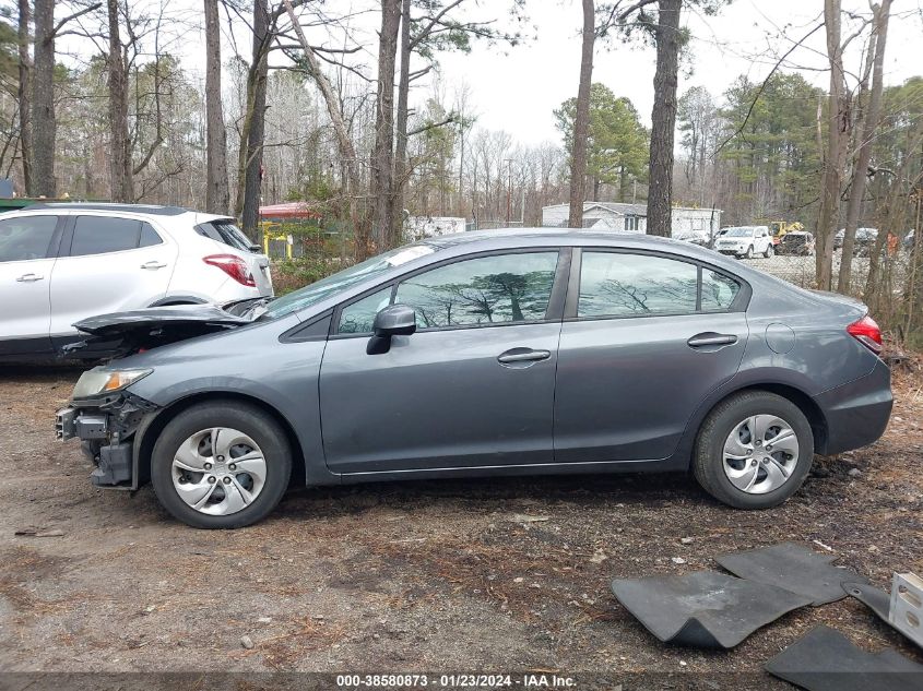 2013 HONDA CIVIC LX - 19XFB2F54DE218359