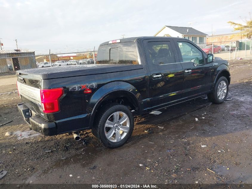 2018 FORD F-150 PLATINUM - 1FTEW1EG0JFD60741