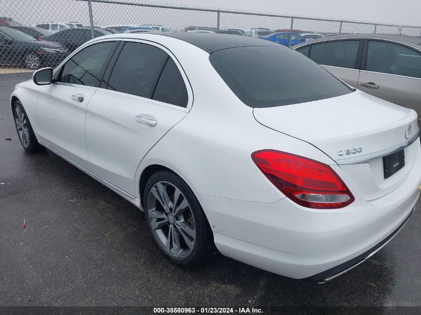 2016 MERCEDES-BENZ C 300 300 - WDDWF4JB9GR158168