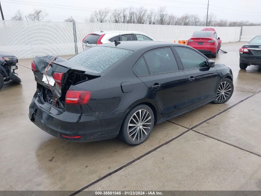2016 VOLKSWAGEN JETTA SPORT - 3VWD17AJXGM391564