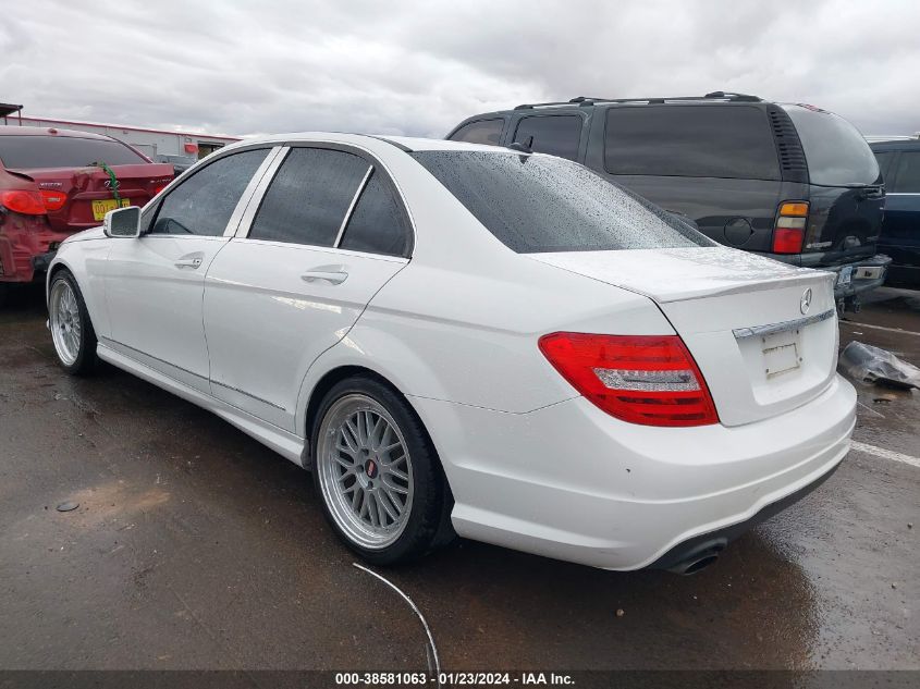 2013 MERCEDES-BENZ C 250 250 - WDDGF4HB8DA825512
