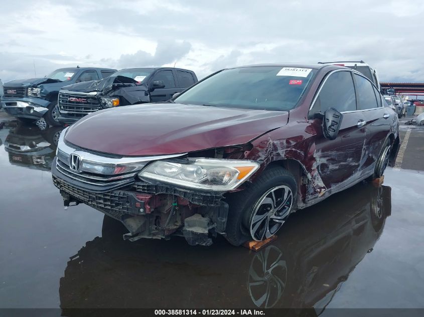 2016 HONDA ACCORD LX - 1HGCR2F31GA101540
