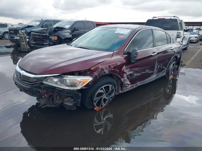 2016 HONDA ACCORD LX - 1HGCR2F31GA101540