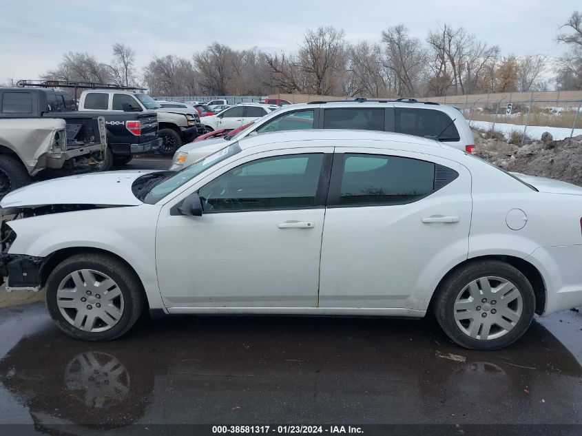 2014 DODGE AVENGER SE - 1C3CDZAB6EN145645