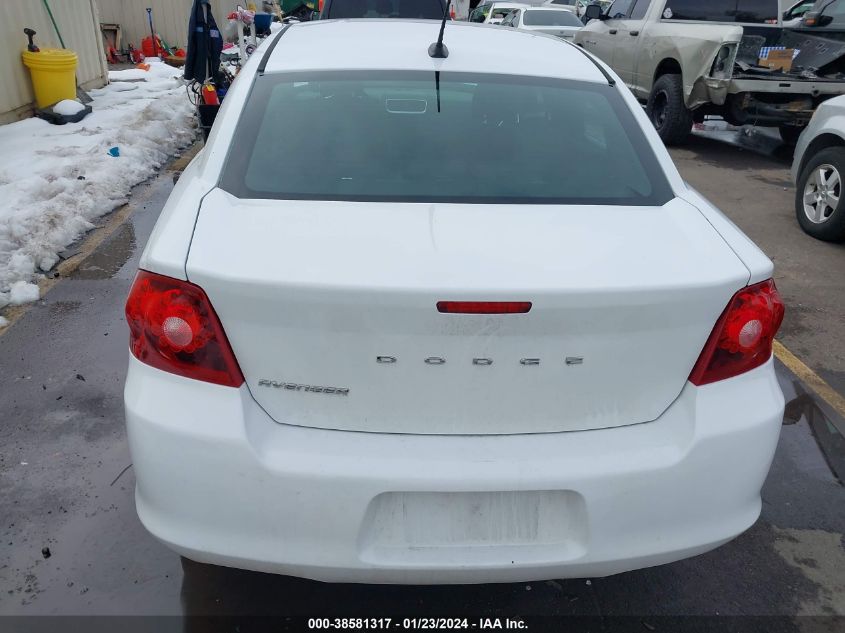 2014 DODGE AVENGER SE - 1C3CDZAB6EN145645