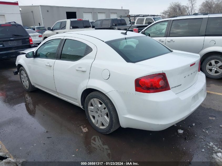 2014 DODGE AVENGER SE - 1C3CDZAB6EN145645