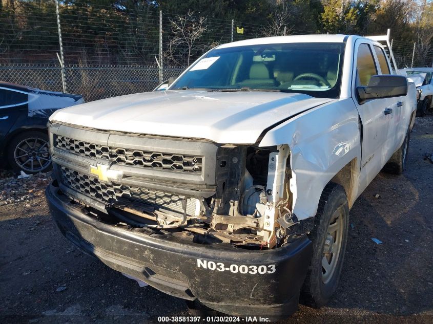 2014 CHEVROLET SILVERADO 1500 WORK TRUCK 1WT - 1GCRCPEC7EZ390365