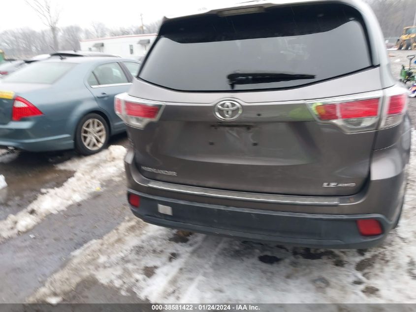 2014 TOYOTA HIGHLANDER LE/LE PLUS - 5TDBKRFH2ES054750