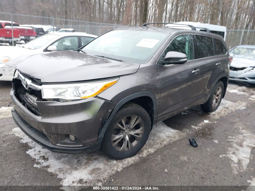 2014 TOYOTA HIGHLANDER LE/LE PLUS - 5TDBKRFH2ES054750