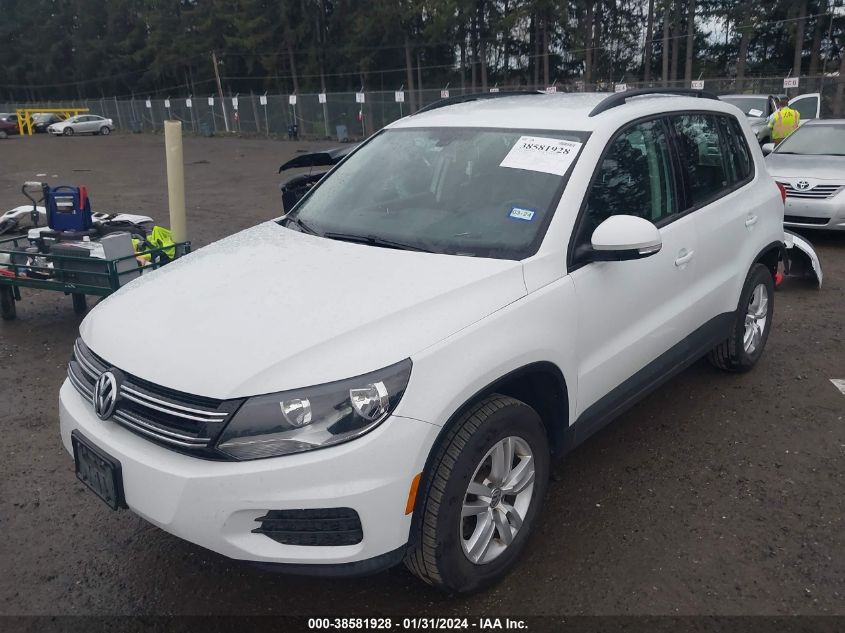 2017 VOLKSWAGEN TIGUAN S/LIMITED - WVGBV7AX4HK023615