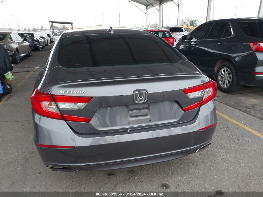 2018 HONDA ACCORD SPORT - 1HGCV1F3XJA156100