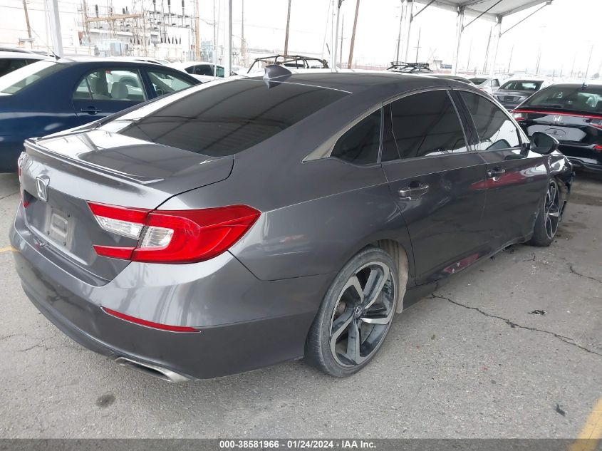2018 HONDA ACCORD SPORT - 1HGCV1F3XJA156100