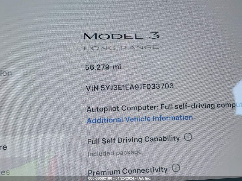 2018 TESLA MODEL 3 - 5YJ3E1EA9JF033703