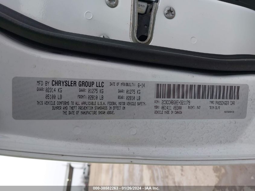 2014 CHRYSLER 300 S - 2C3CCABG8EH321179