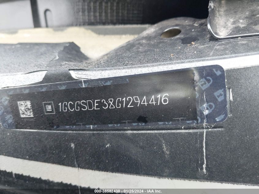 2016 CHEVROLET COLORADO Z71 - 1GCGSDE38G1294416
