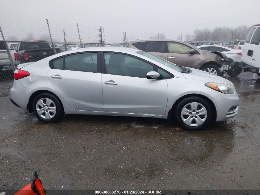 2015 KIA FORTE LX - KNAFK4A62F5401749