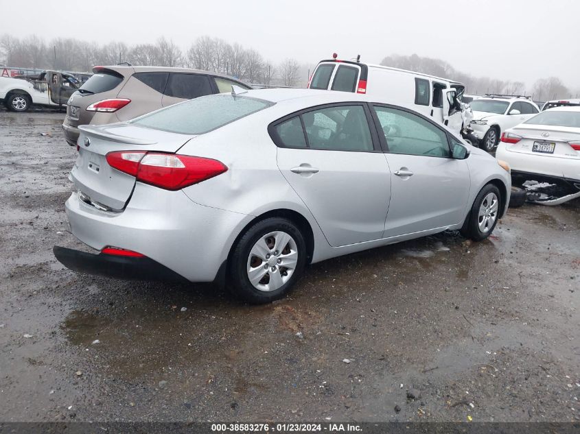 2015 KIA FORTE LX - KNAFK4A62F5401749