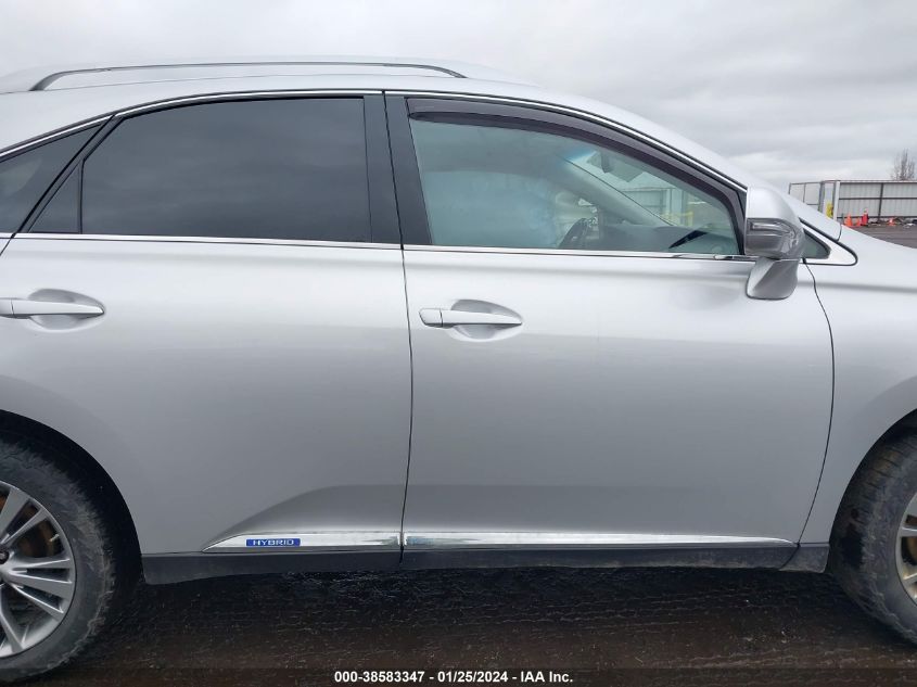 2013 LEXUS RX 450H - JTJBC1BA5D2061346