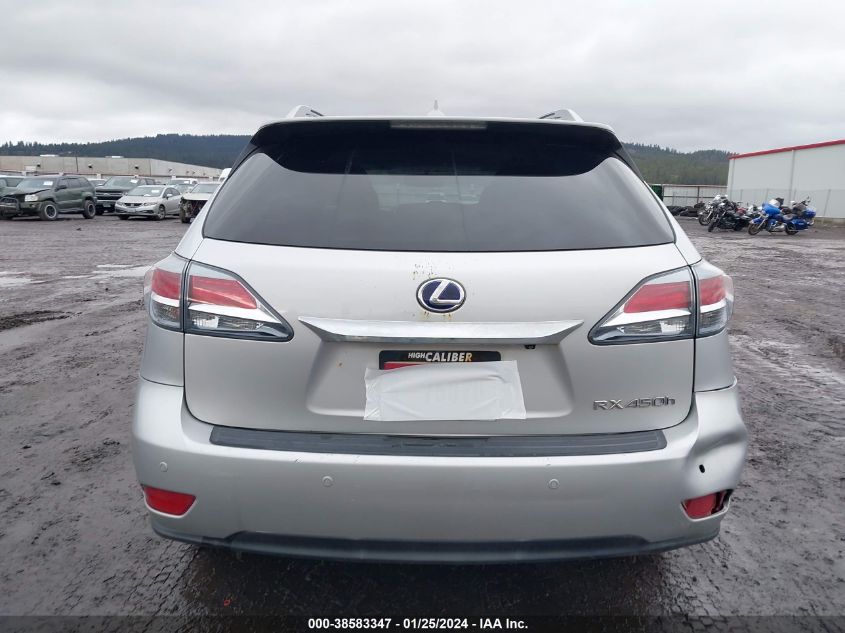 2013 LEXUS RX 450H - JTJBC1BA5D2061346