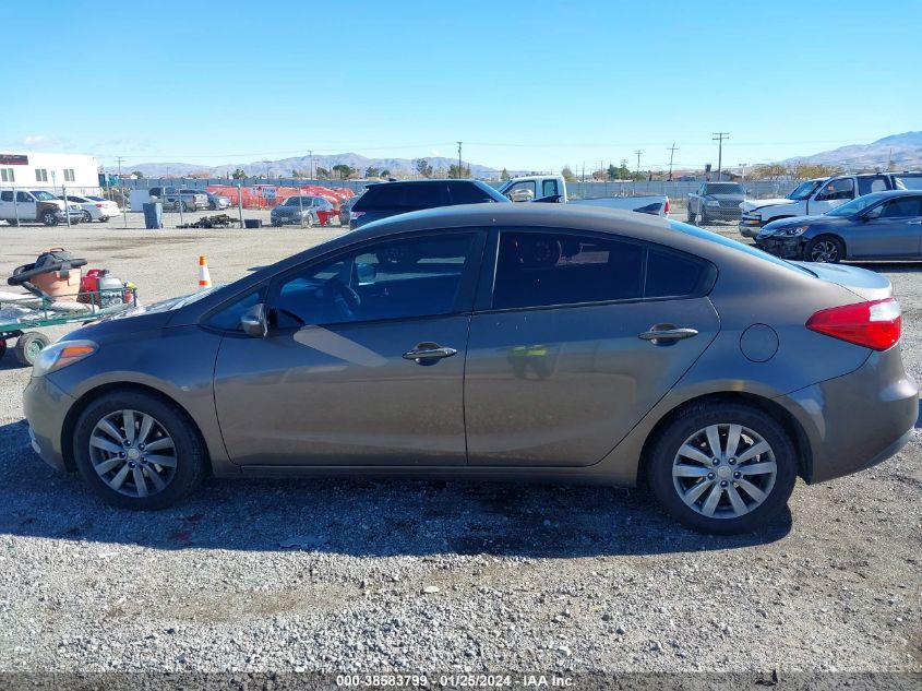 2014 KIA FORTE LX - KNAFX4A67E5211493