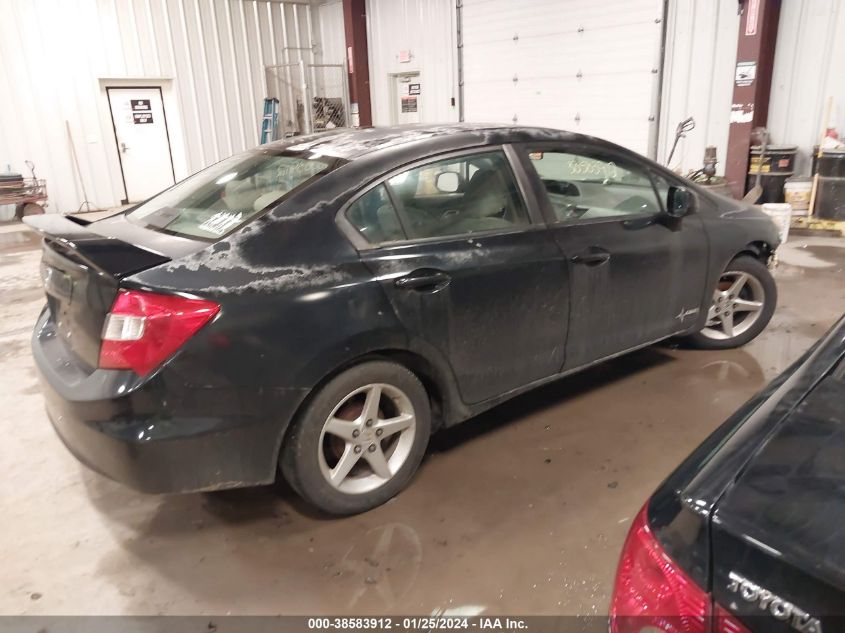 2HGFB2E56CH503408 | 2012 HONDA CIVIC