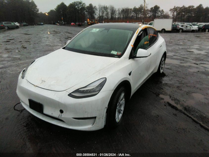 2021 TESLA MODEL Y LONG RANGE DUAL MOTOR ALL-WHEEL DRIVE - 5YJYGAEE9MF145991
