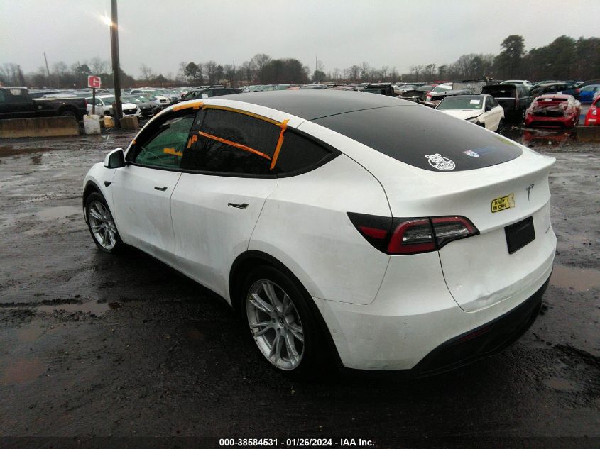 2021 TESLA MODEL Y LONG RANGE DUAL MOTOR ALL-WHEEL DRIVE - 5YJYGAEE9MF145991