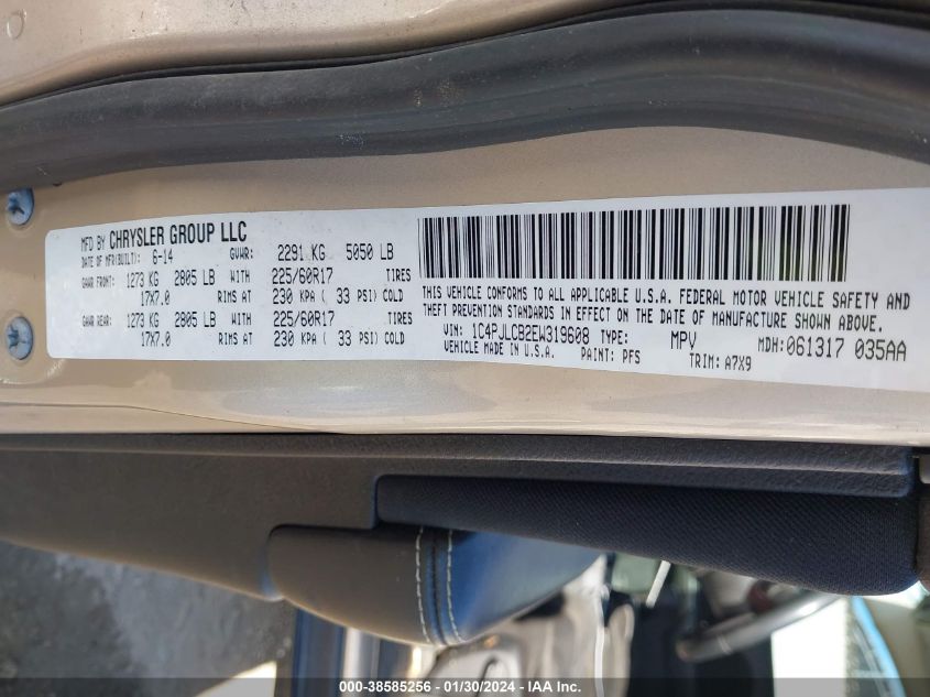 2014 JEEP CHEROKEE LATITUDE - 1C4PJLCB2EW319608