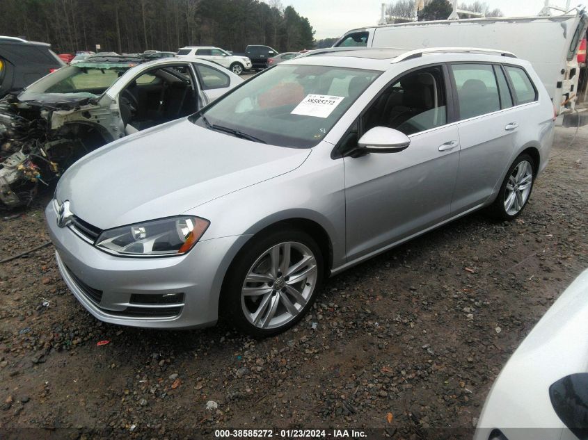 2017 VOLKSWAGEN GOLF SPORTWAGEN TSI SEL - 3VWC17AU1HM500663